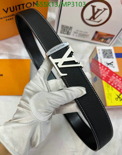 Louis Vuitton Reversible LV Initiales Belt - Black Cowhide Leather 3.8CM