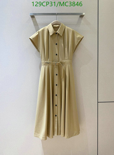 Dior Belted Midi Shirt Dress - Elegant Button-Down Design, Available in S-XL