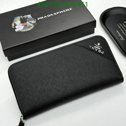 Prada Men's Saffiano Leather Zip-Around Wallet - Elegant & Durable Design 7 Prada Men's Saffiano Leather Zip-Around Wallet - Elegant & Durable Design