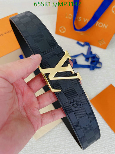 Louis Vuitton Damier Graphite LV Initiales Reversible Belt - 4.0CM Width