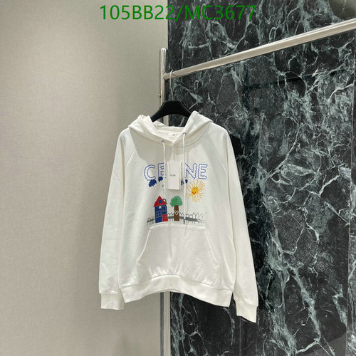 Celine Women's Cotton Hoodie with Playful Embroidered Design - Comfortable & Stylish