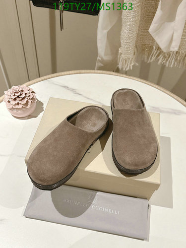 Brunello Cucinelli Women's Suede Mules - Comfortable Slip-On Shoes