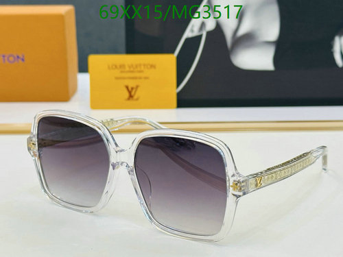 Louis Vuitton MG3517 Square-Frame Gradient Sunglasses for Women