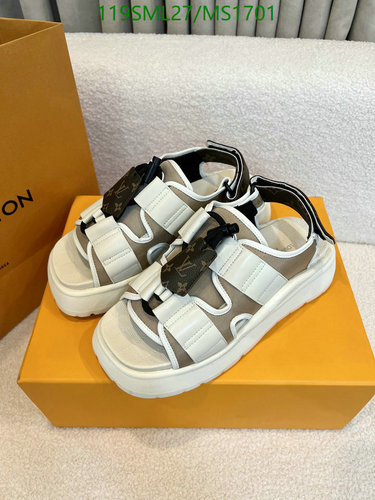 Louis Vuitton Women's Summer Platform Sandals - Comfortable & Stylish Cowhide