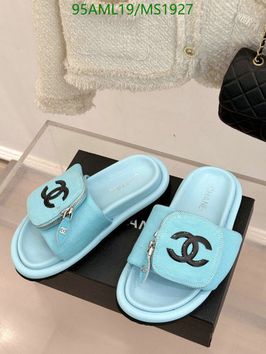 Chanel Women's Comfort Slides with Signature Logo and Zipper Detail
