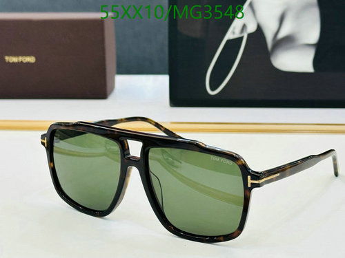 Tom Ford MG3548 Square Sunglasses | Tortoise Frame with Green Lens 2 Tom Ford MG3548 Square Sunglasses | Tortoise Frame with Green Lens