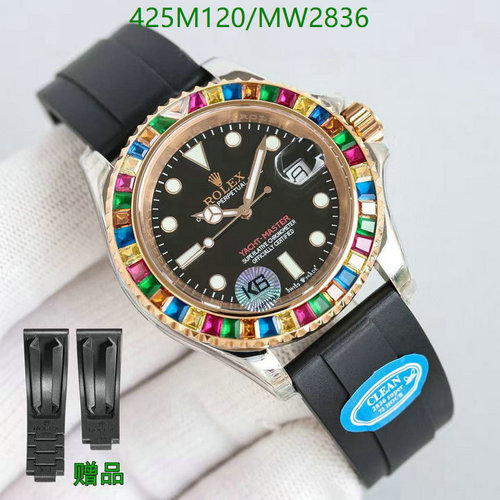 Rolex Yacht-Master Automatic Watch with Colorful Bezel and Rubber Strap for Men 4 Rolex Yacht-Master Automatic Watch with Colorful Bezel and Rubber Strap for Men