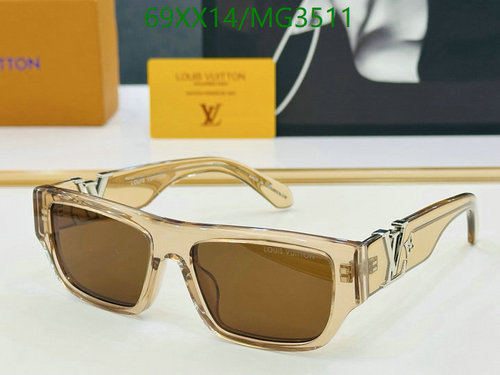 Louis Vuitton Chic Rectangle Sunglasses for Everyday Style and UV Protection