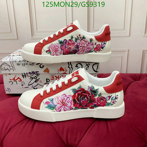 D&G Hand-Painted Floral Sneakers - Luxurious Cowhide & Sheepskin Shoes for Women