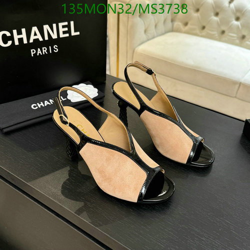 Chanel Women's Slingback Pumps - Elegant Sheepskin & Cowhide Heels