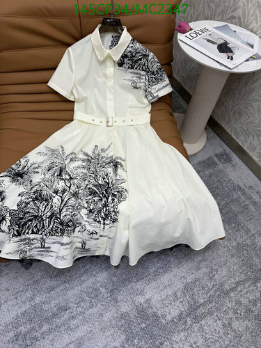 Products 20 Valentino Women's Tropical Print Belted Shirtdress - Elegant Short Sleeve Midi