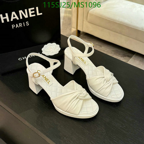 Chanel Women's Elegant Sheepskin & Leather Sole Heeled Sandals