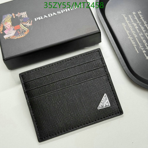 Prada Saffiano Leather Card Holder - Sleek & Durable Designer Wallet