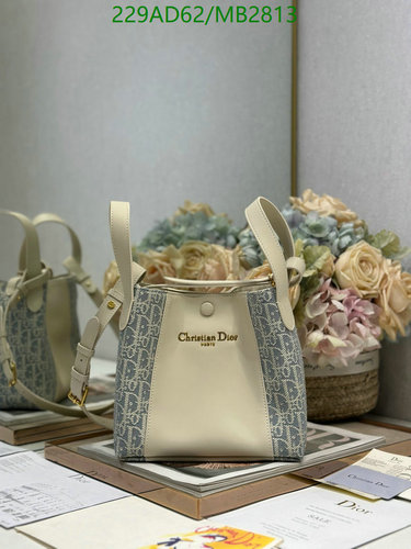 Christian Dior Bucket Bag – Elegant Parisian Style with Cowhide Leather