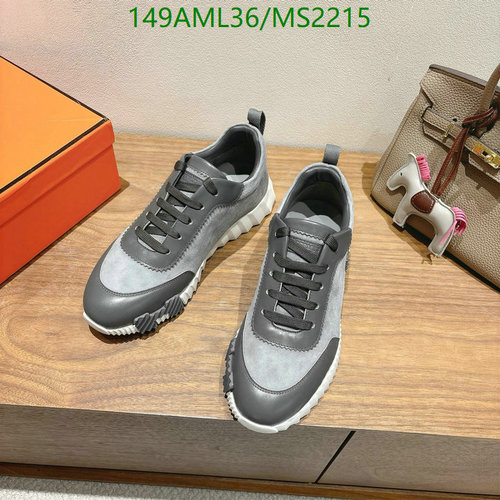 Products 7 Hermes Men's Genuine Leather Sneakers - Stylish & Comfortable Everyday Shoes