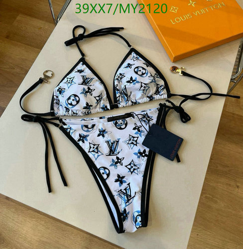 Louis Vuitton Monogram Print Bikini Set - Stylish Two-Piece Swimsuit