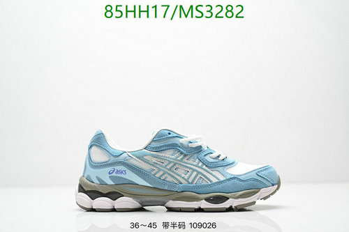 Asics Unisex Running Shoes MS3282 - Light Blue & White Training Sneakers