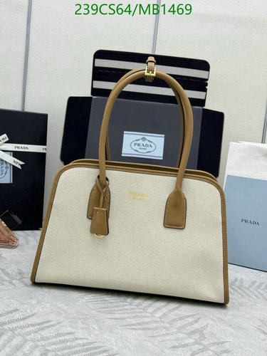 Prada Canvas & Leather Tote Bag - Mirror Quality Handbag 1BG572