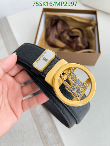 Burberry Men's Cowhide Leather Belt with Equestrian Knight Buckle 39 Burberry Men's Cowhide Leather Belt with Equestrian Knight Buckle