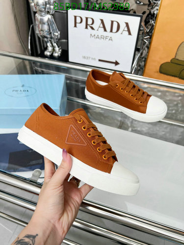 Prada Women's Canvas Low-Top Sneakers - Stylish & Comfortable Everyday Shoes