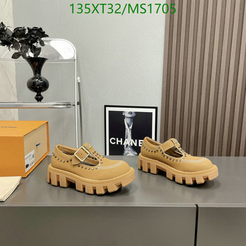 Louis Vuitton Women's Studded Mary Jane Shoes - Chunky Sole Calfskin & Sheepskin