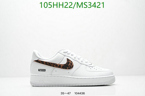 Nike Air Force 1 Low Supreme Leopard Print Sneakers - Unisex Casual Shoes