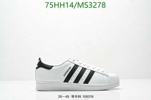 Adidas Superstar Classic Sneakers for Men & Women - Iconic White with Black Stripes