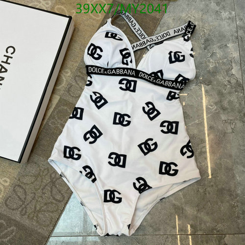 Dolce & Gabbana DG Logo Print Swimsuit - Stylish One-Piece for Women