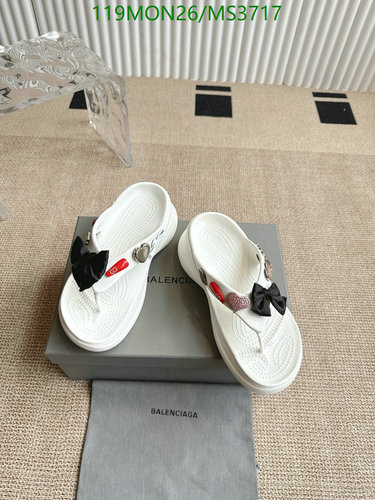 Balenciaga Women's White Thong Sandals with Bow Accent - EU 35-40