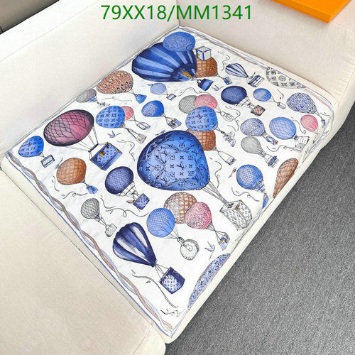 Louis Vuitton Silk Scarf with Hot Air Balloon Print - 90x90CM Luxury Accessory