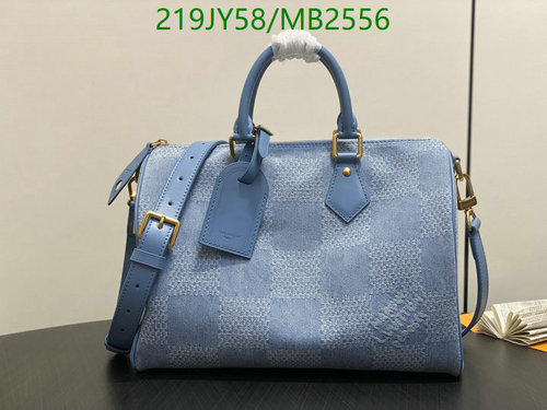 Louis Vuitton Speedy Bandouliere 25 Denim Leather Handbag - Elegant & Versatile