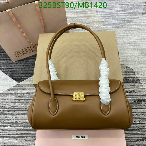 Miu Miu Genuine Leather Shoulder Bag - Elegant Medium Handbag for Women