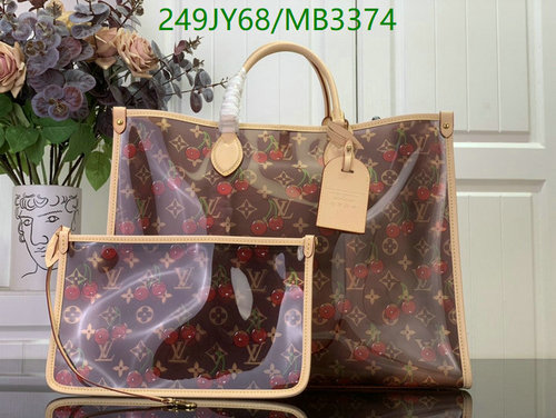 Louis Vuitton Onthego GM Monogram Cherry Tote Bag - M14306 Mirror Quality