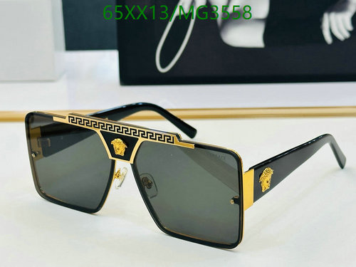 Versace MG3558 Black/Gold Frame Grey Lens Sunglasses 65-16-145 7 Versace MG3558 Black/Gold Frame Grey Lens Sunglasses 65-16-145