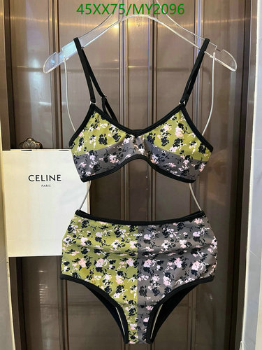 Celine Women's Floral Print High-Waisted Bikini Swimsuit - Stylish Two-Piece Set