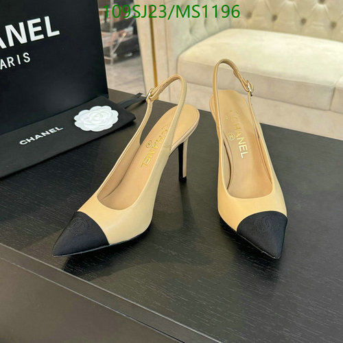 Chanel Women's Slingback Pumps - Elegant Two-Tone Heels for Sophisticated Style