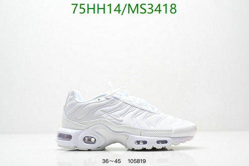 Nike Air Max Plus TN Essential White Sneakers - Unisex Running Shoes