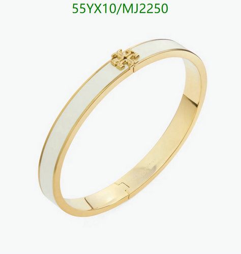 Products 15 Tory Burch Kira Enamel Gold-Tone Bangle Bracelet - Elegant & Chic Accessory