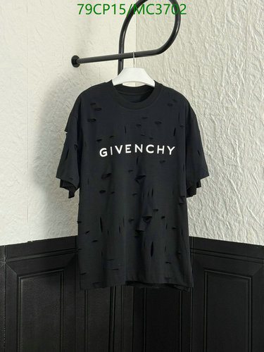 Givenchy Distressed Logo T-Shirt - Black Cotton Crewneck Top for Men