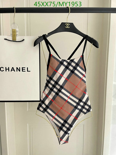 Burberryberry Plaid One-Piece Swimsuit - Stylish Beachwear for Women