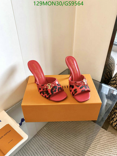 Louis Vuitton Women's Leopard Print Mules - Stylish Cowhide & Sheepskin Sandals