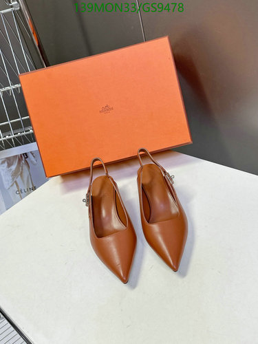 Hermès Women's Elegant Pointed Toe Slingback Pumps - Luxurious Leather Heels