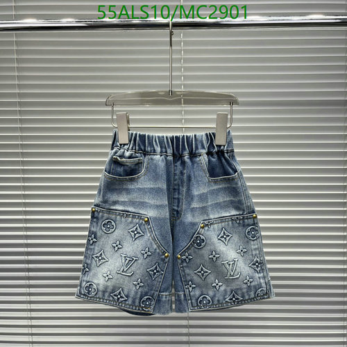 Louis Vuitton Kids' Monogram Denim Shorts - Stylish & Comfortable Blue Jeans