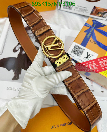 Louis Vuitton MP3106 Reversible Belt with Iconic LV Buckle - 4.0CM Width