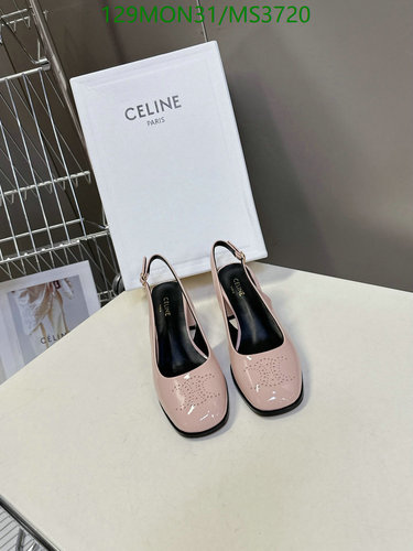 Celine Women's Slingback Pumps in Pink Patent Leather, EU Size 35-40