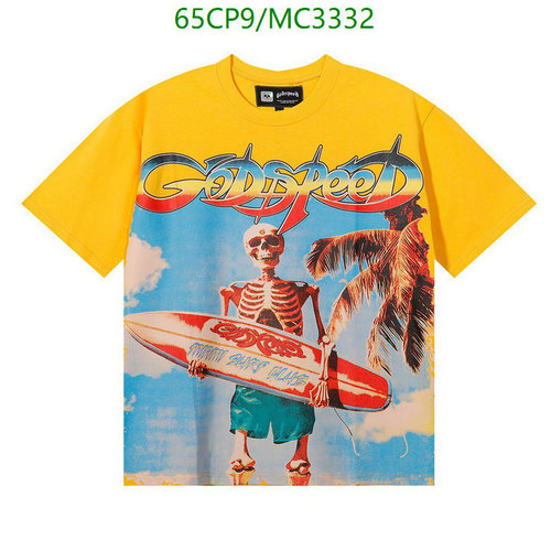 Godspeed Yellow Graphic Tee with Skeleton Surfer Print - Unisex Cotton T-Shirt