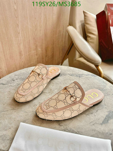 Gucci Women's GG Supreme Princetown Studded Mules - Elegant Slip-On Luxury