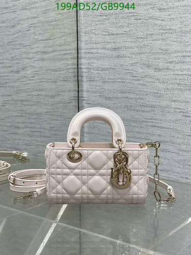 Dior Lady Dior Mini Bag - Elegant Quilted Lambskin with Iconic D.I.O.R. Charms