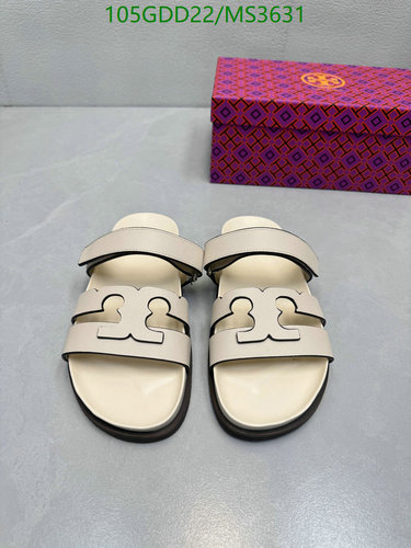 Tory Burch Women's Slip-On Sandals - Elegant Cowhide & Sheepskin Comfort