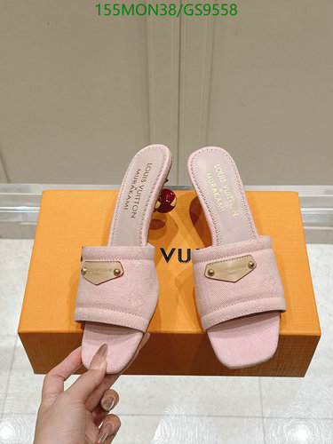 Louis Vuitton x Murakami Women's Pink Canvas Mule Sandals - Comfortable Slip-Ons